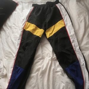 color blocked track pants